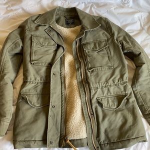 Abercrombie utility jacket Sherpa lined